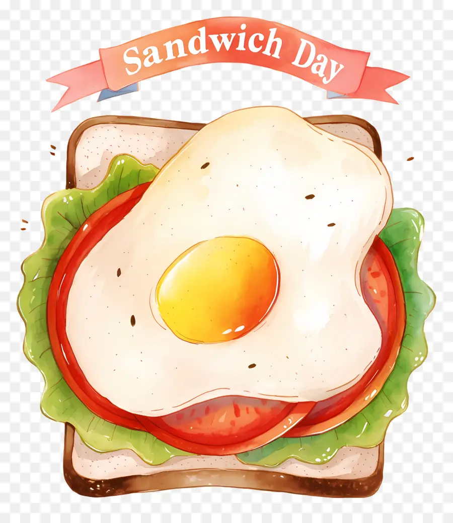 Día Nacional Del Sándwich，Sándwich Con Huevo PNG