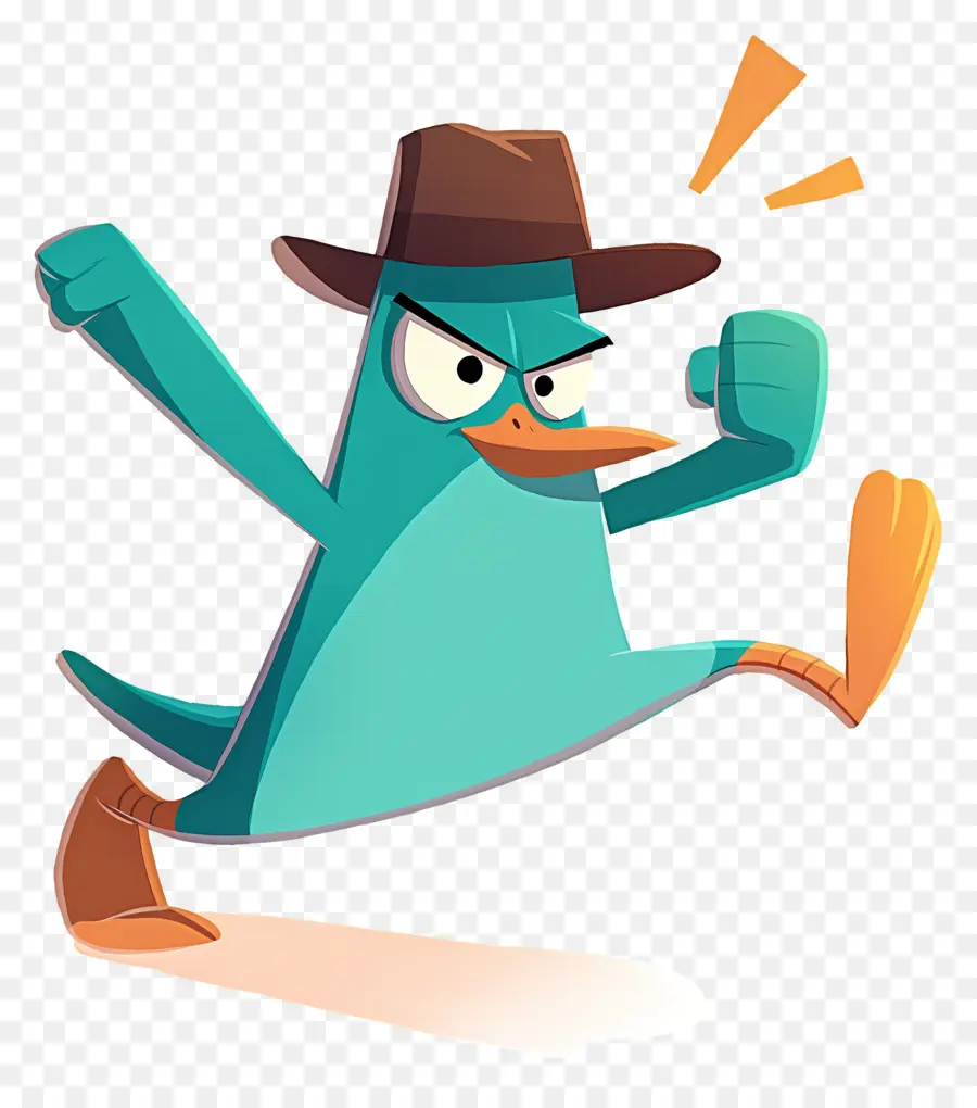 Perry El Ornitorrinco，Agente Ornitorrinco En Acción PNG