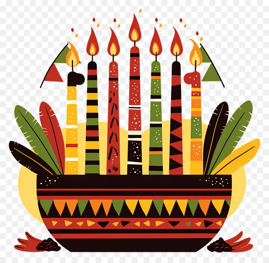 Feliz Kwanzaa，Kwanzaa Kinara PNG