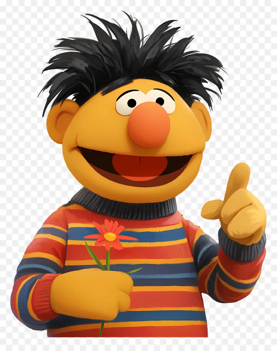 Ernie，Marioneta Naranja PNG