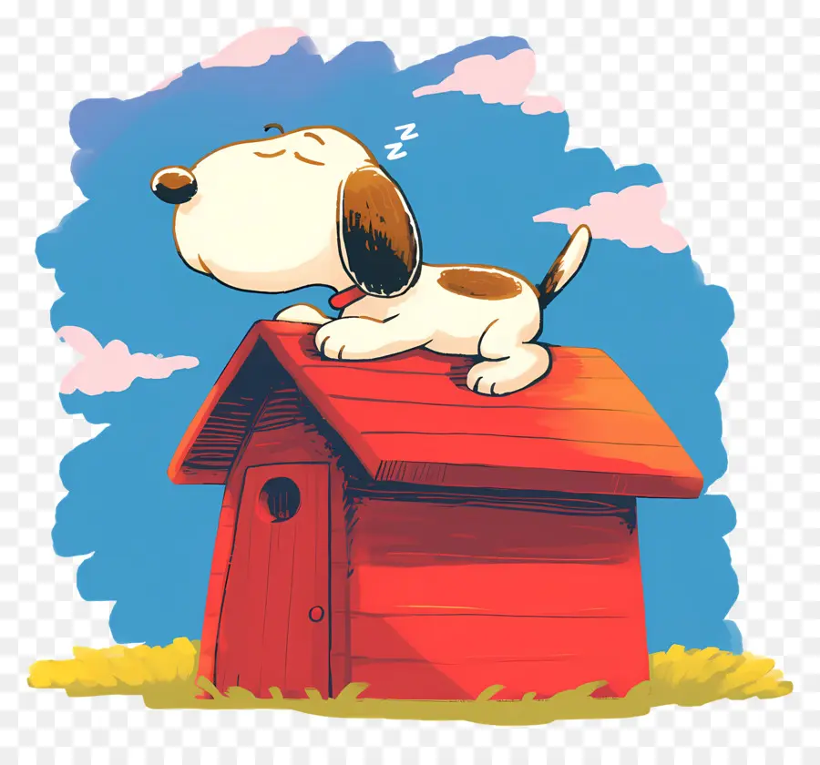 Snoopy Durmiendo，Perro De Dibujos Animados PNG