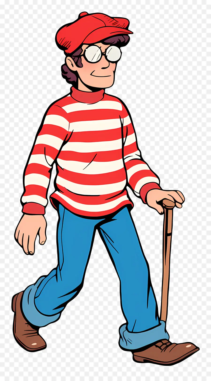 Waldo，Personaje De Camisa A Rayas PNG