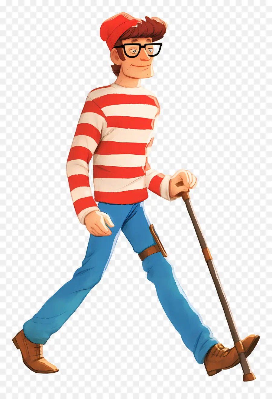 Waldo，Personaje De Camisa A Rayas PNG