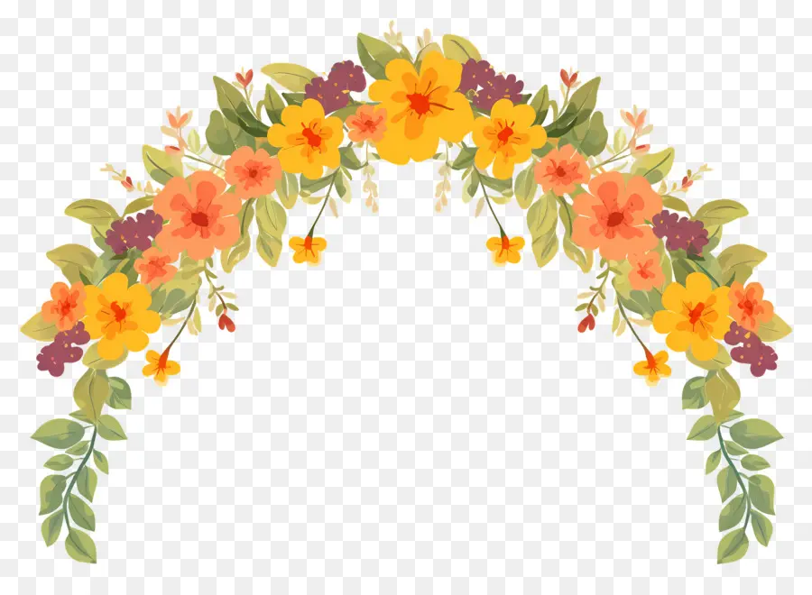 Arco De Guirnalda，Arco Floral PNG