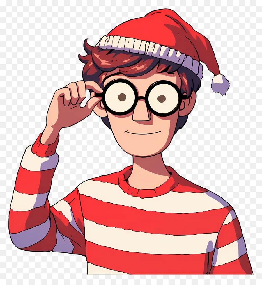 Waldo，Personaje De Camisa A Rayas PNG