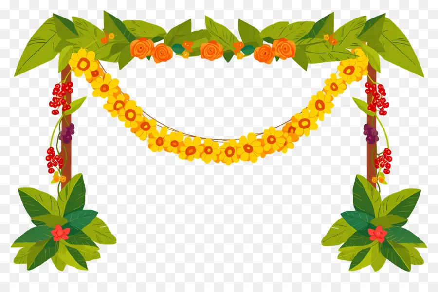 Guirnalda De Flores，Arco Floral PNG