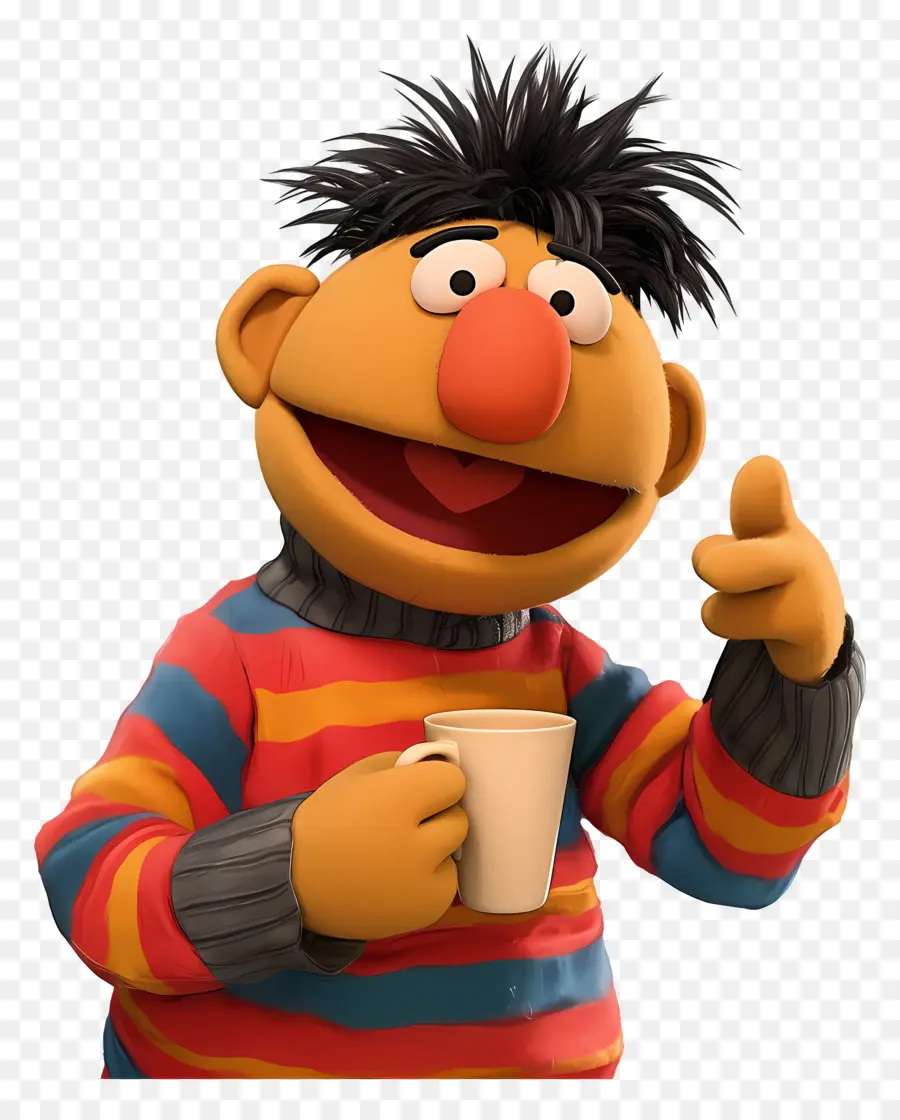 Ernie，Marioneta Naranja PNG