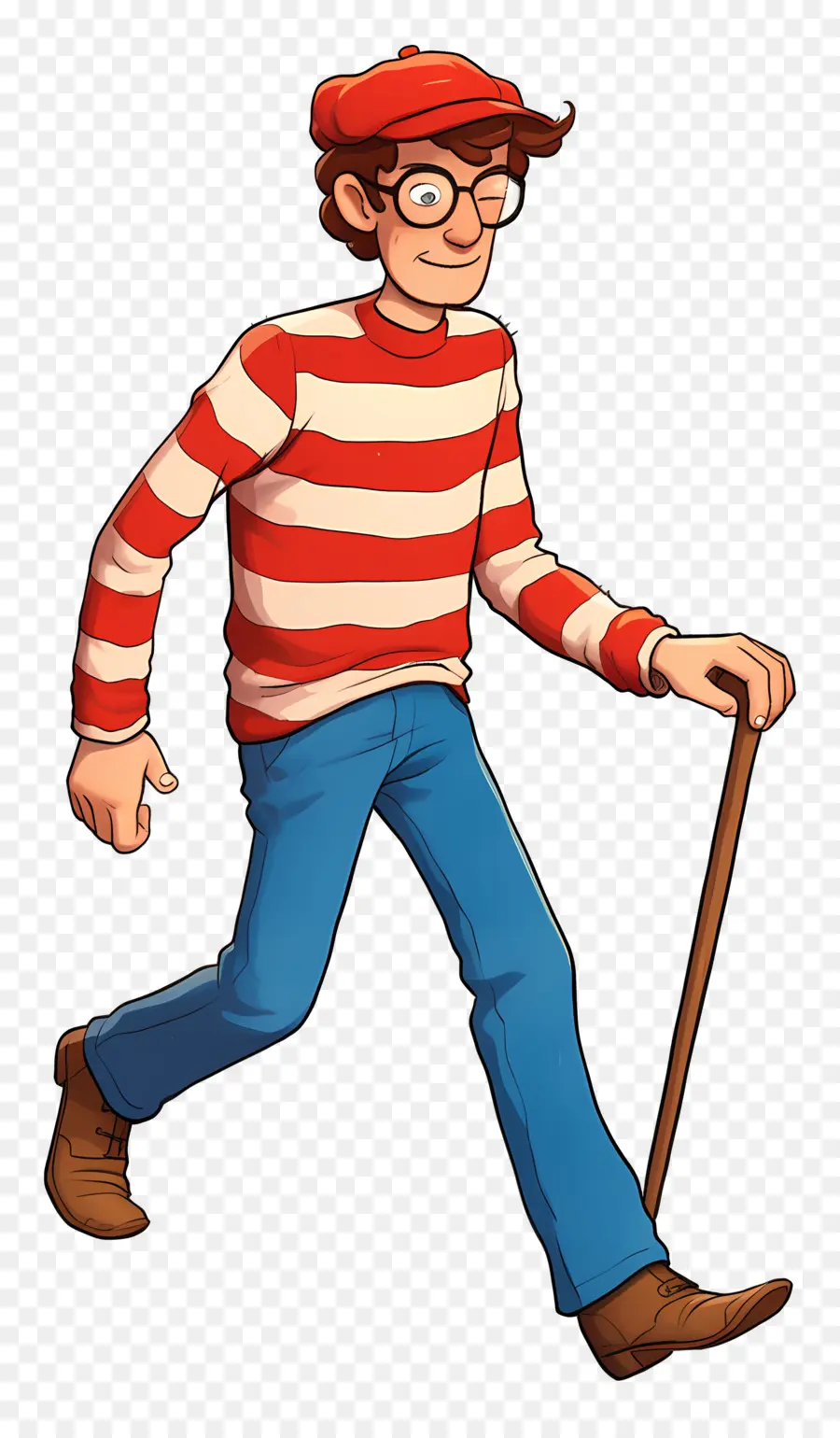 Waldo，Personaje De Camisa A Rayas PNG