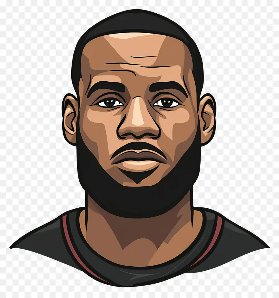 Lebron James，Ilustración De Retrato PNG