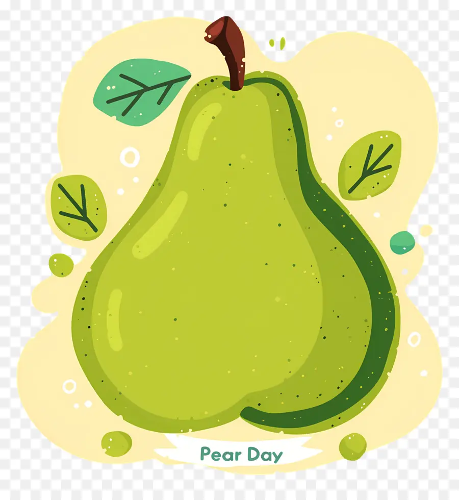 Día Mundial De La Pera，Pera Verde PNG