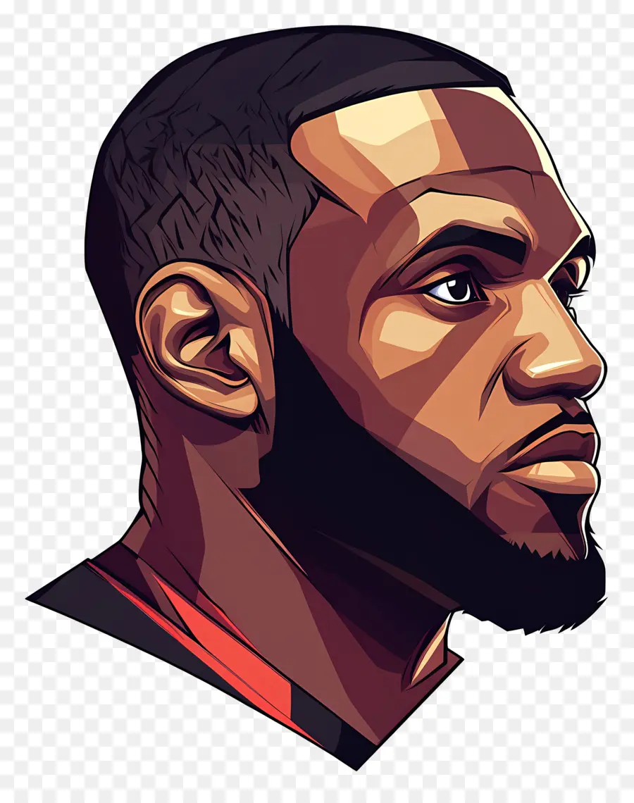 Lebron James，Ilustración Del Jugador De Baloncesto PNG