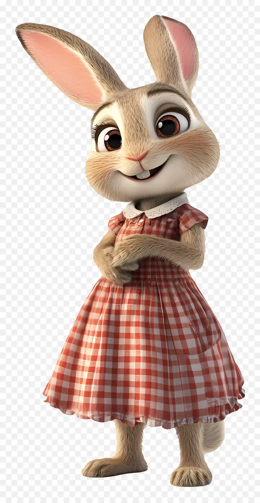 Judy Hopps，Conejo De Dibujos Animados Con Vestido Floral PNG