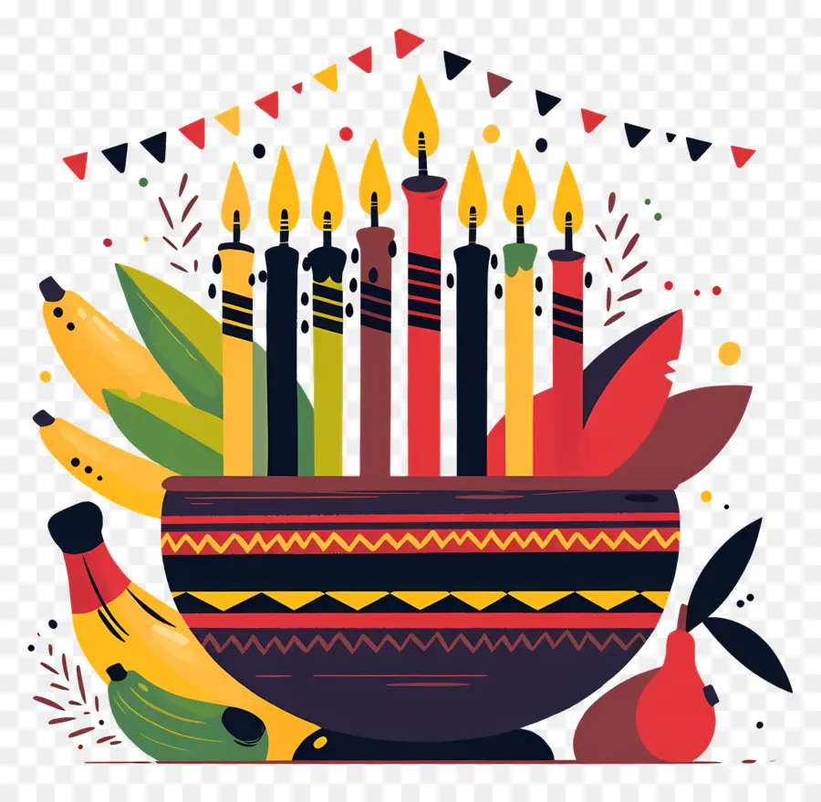 Feliz Kwanzaa，Kwanzaa Kinara PNG