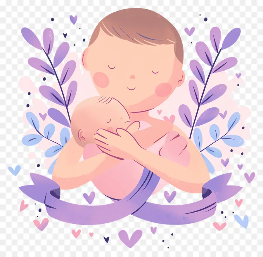 Día Mundial De La Prematuridad，Madre Y Bebe PNG