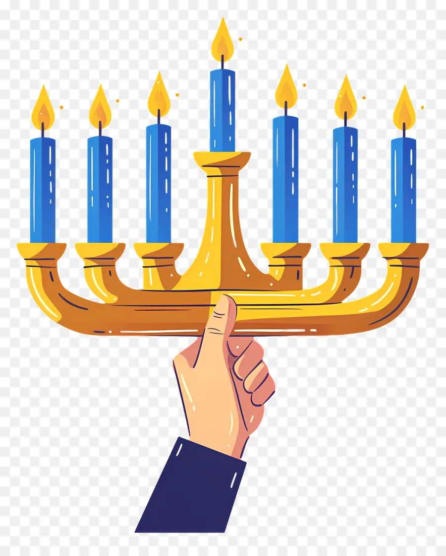 Menorá De Hanukkah，Menorá PNG