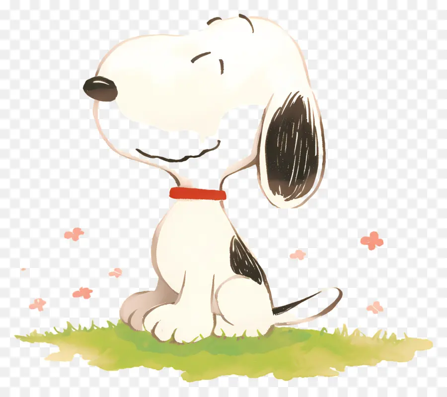 Primavera Snoopy，Snoopy Con Nubes Rojas PNG