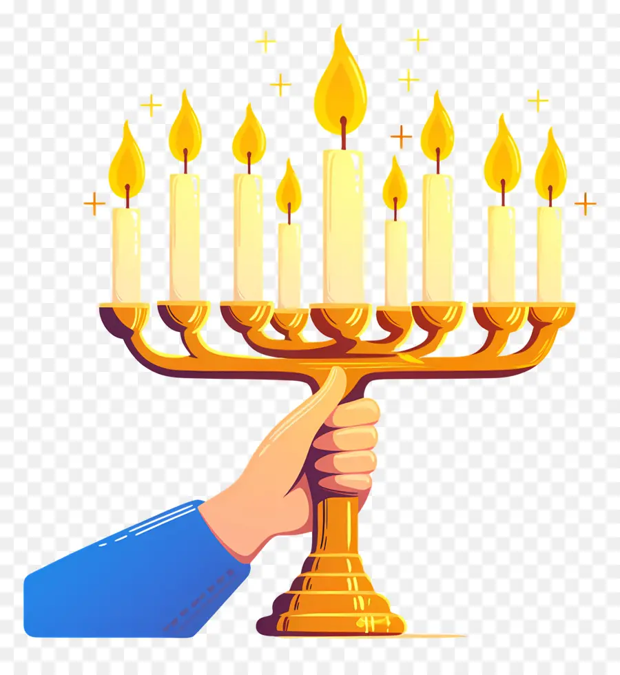 Menorá De Hanukkah，Menorá PNG