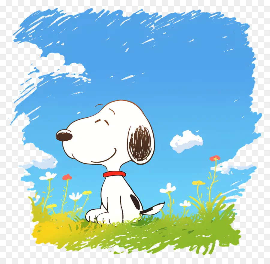 Primavera Snoopy，Perro De Dibujos Animados PNG