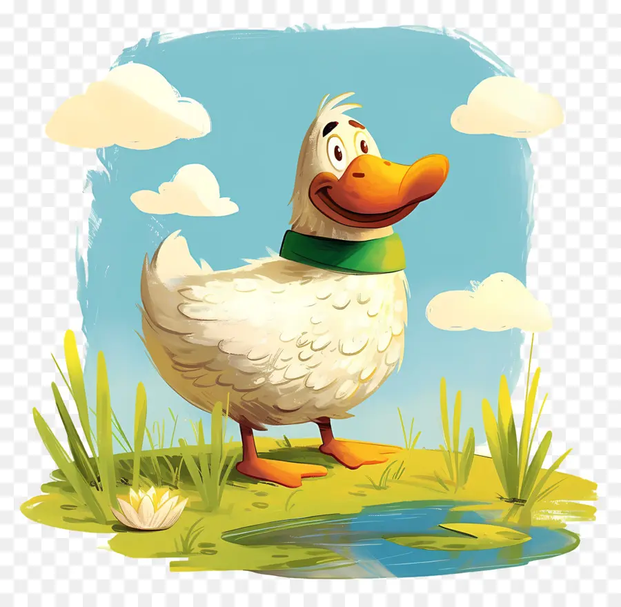 Pato De Dibujos Animados，Estanque PNG