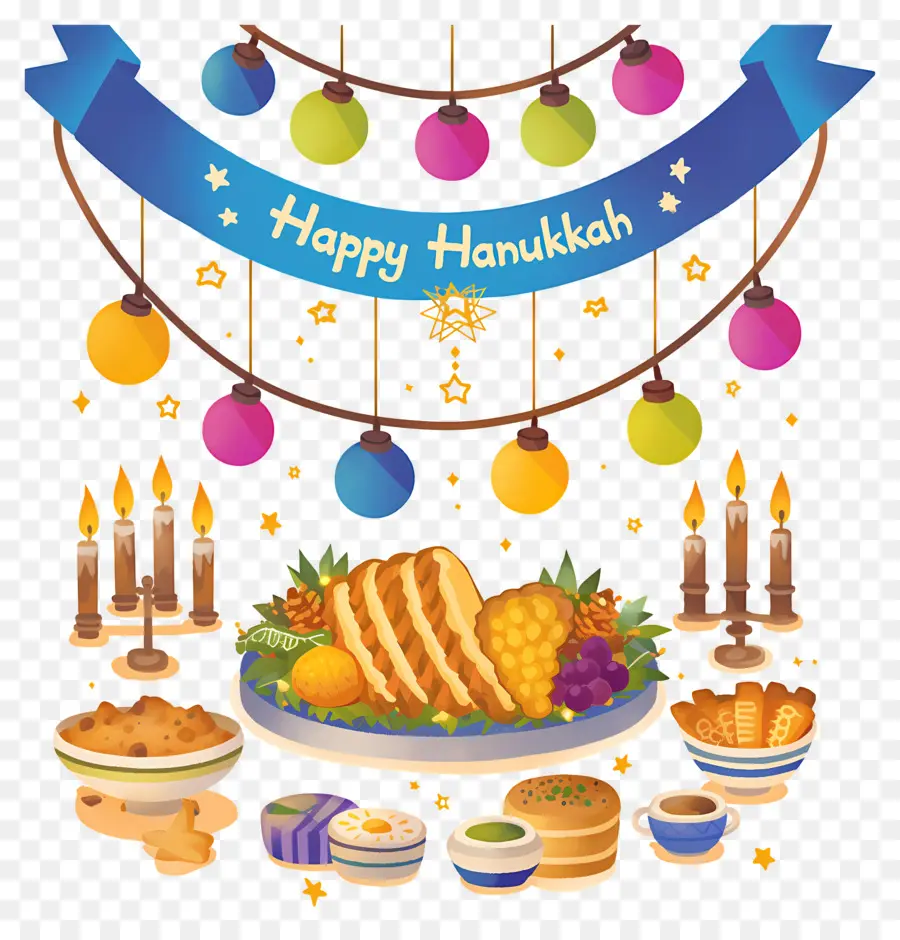 Menorá De Hanukkah，Fiesta De Hanukkah PNG