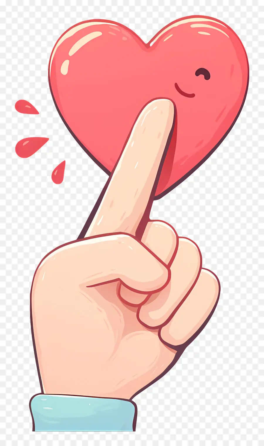 Dedo，Mano Con Corazon PNG