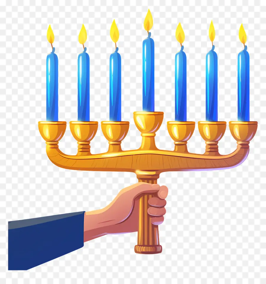 Menorá De Hanukkah，Velas PNG