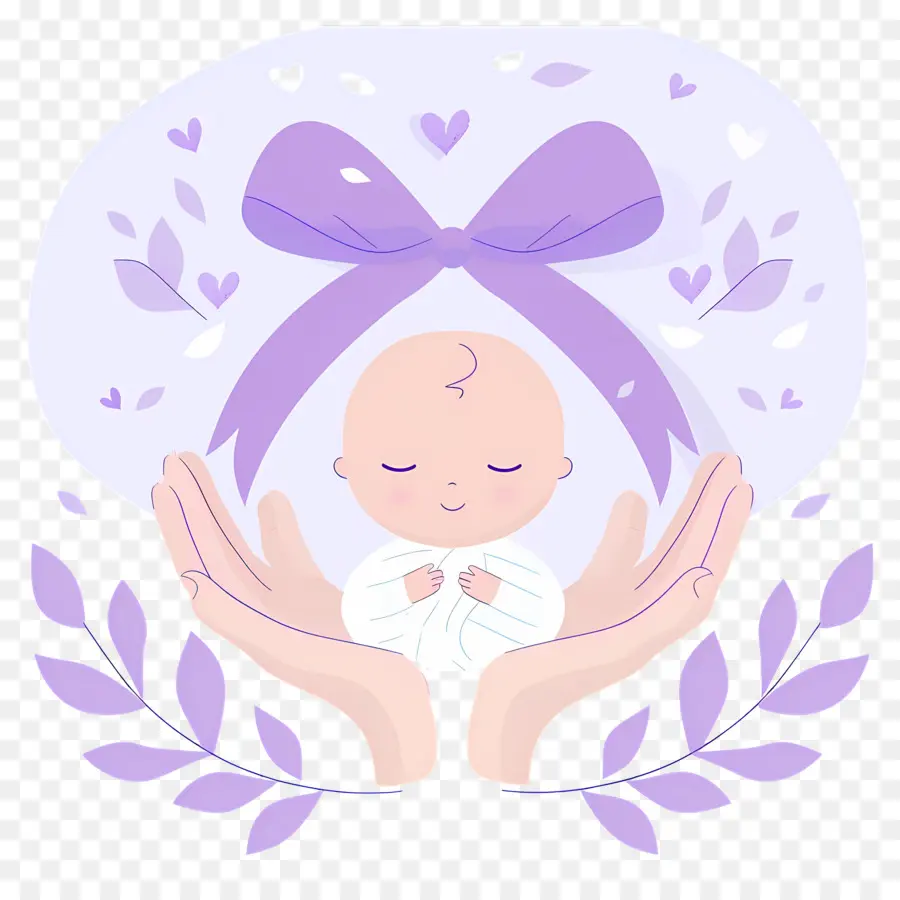 Día Mundial De La Prematuridad，Bebe En Manos PNG