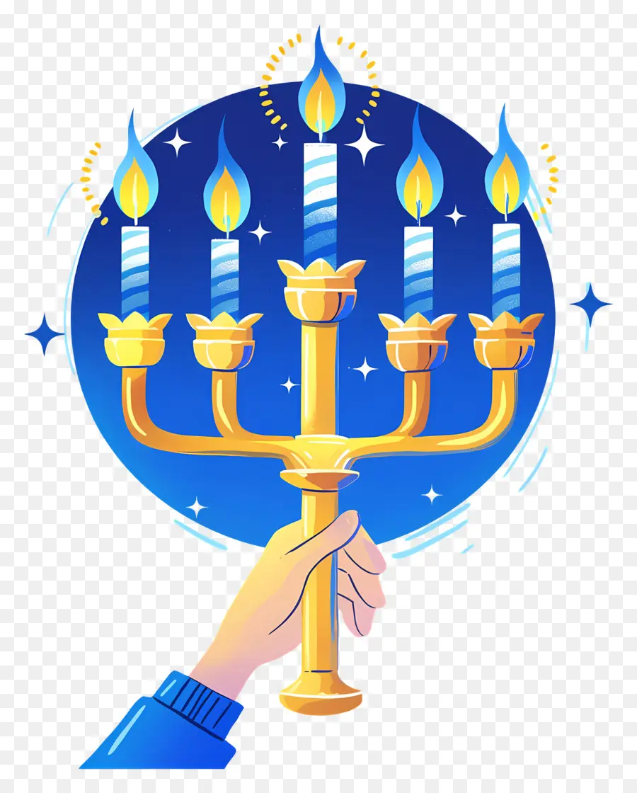 Menorá De Hanukkah，Velas PNG