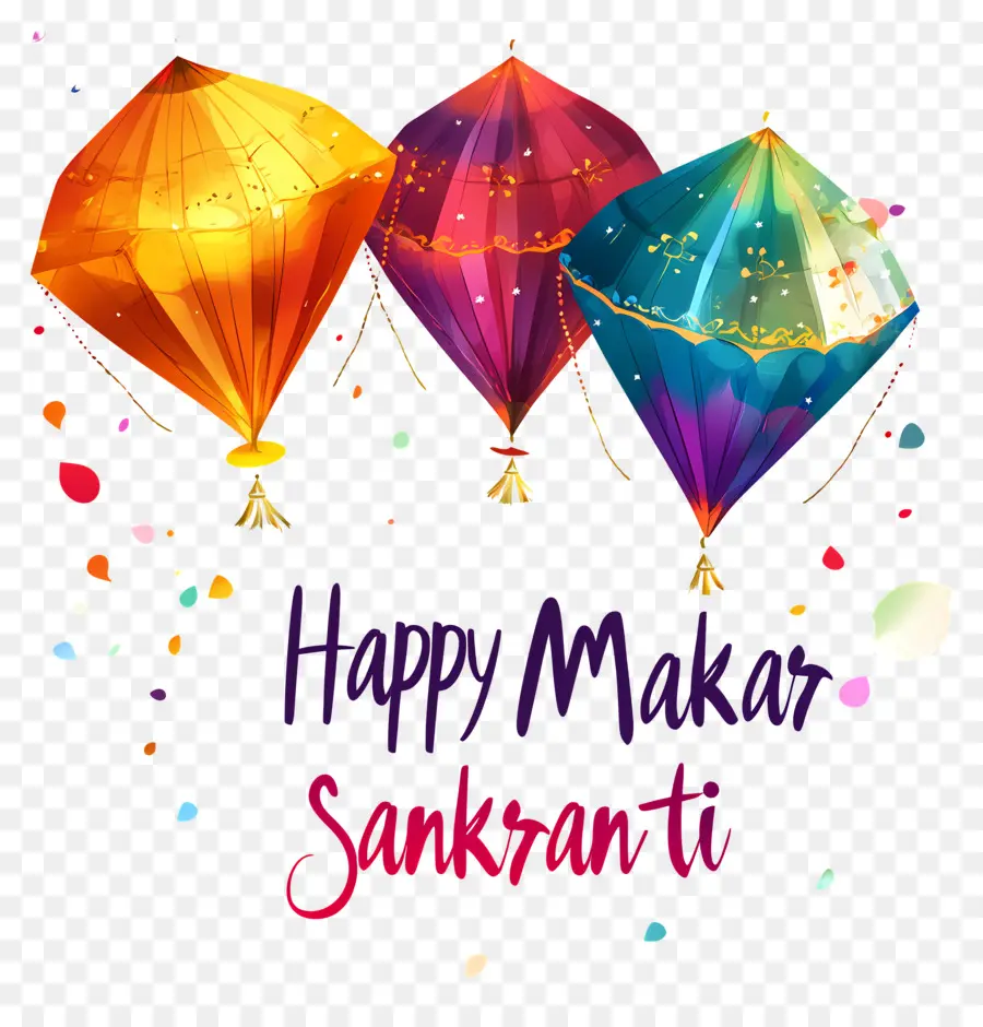 Makar Sankranti，Cometas PNG