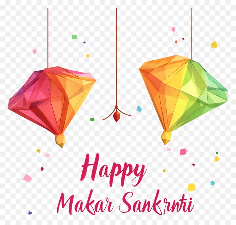 Makar Sankranti，Cometas Coloridas PNG