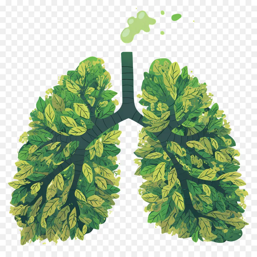 Día Nacional De Prevención De La Contaminación，Pulmones Verdes PNG