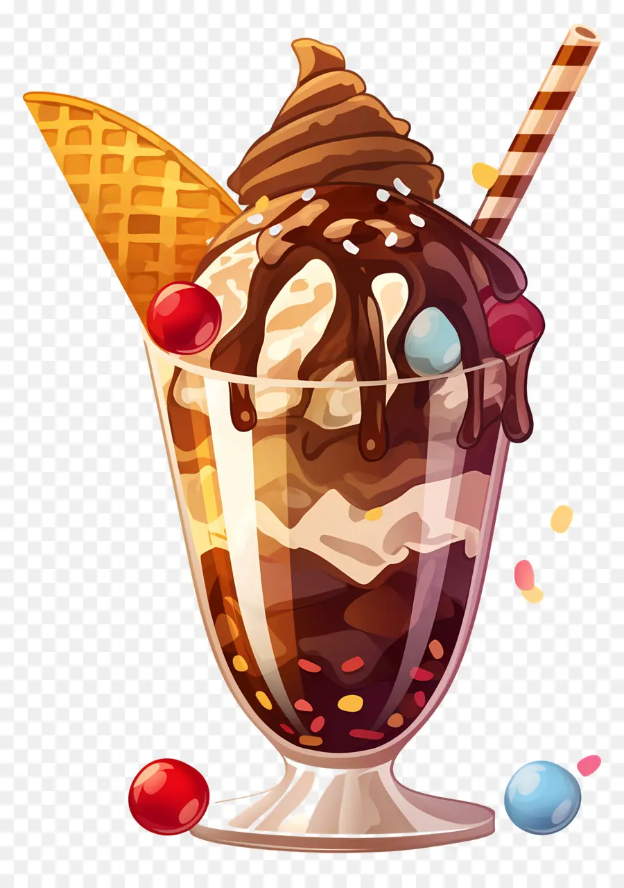 Día Nacional Del Helado，Helado De Chocolate PNG