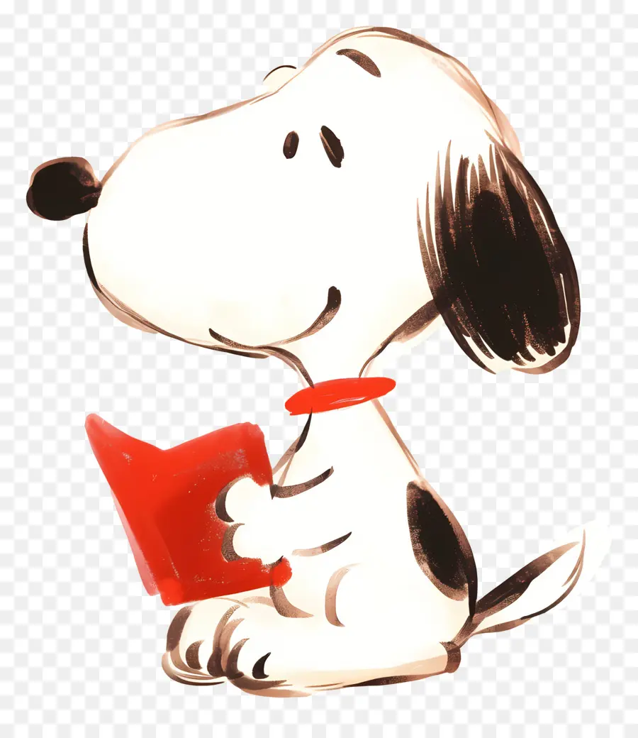 Libro De Lectura De Snoopy，Perro Con Libro PNG