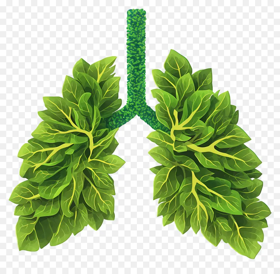 Día Nacional De Prevención De La Contaminación，Pulmones Frondosos PNG