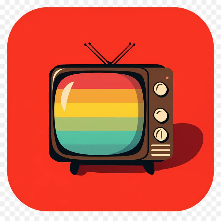 Día Mundial De La Televisión，Televisión Retro PNG