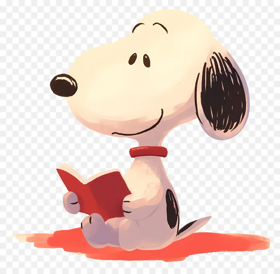 Libro De Lectura De Snoopy，Perro Con Libro PNG