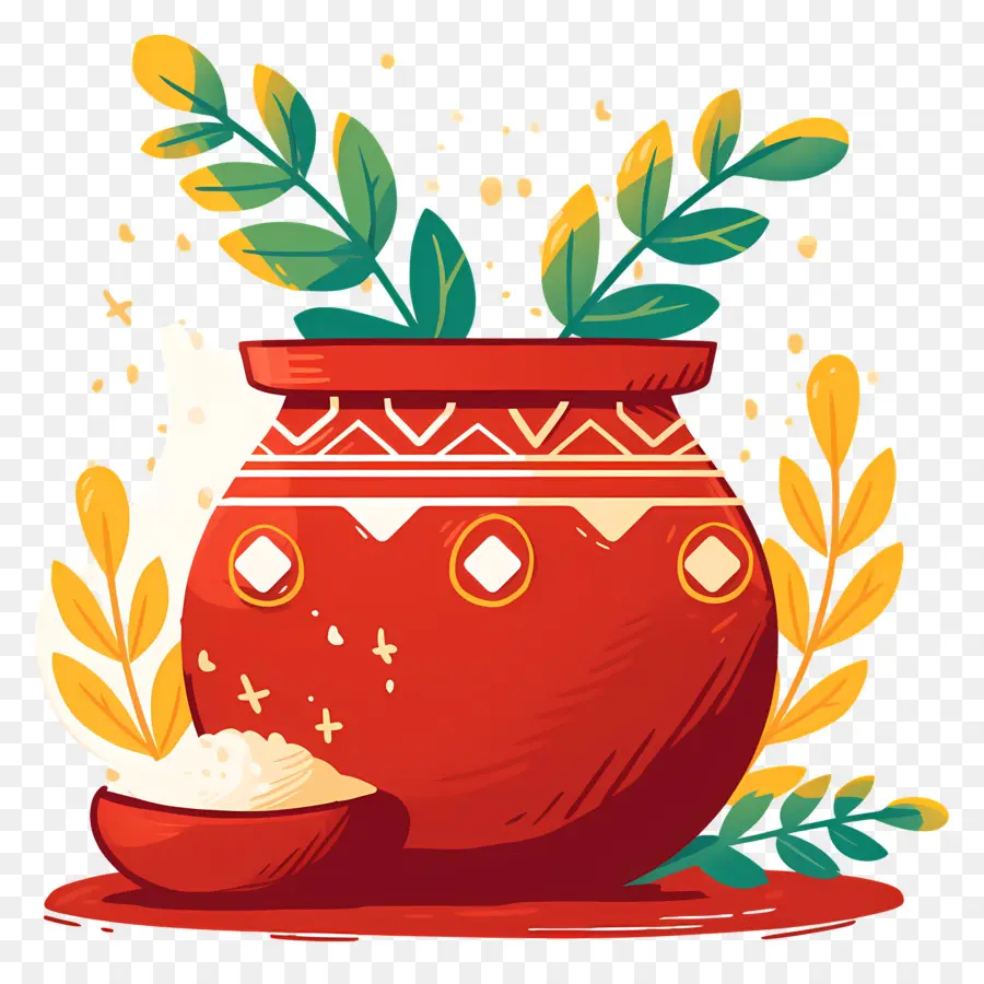 Olla Pongagal，Maceta Decorativa PNG