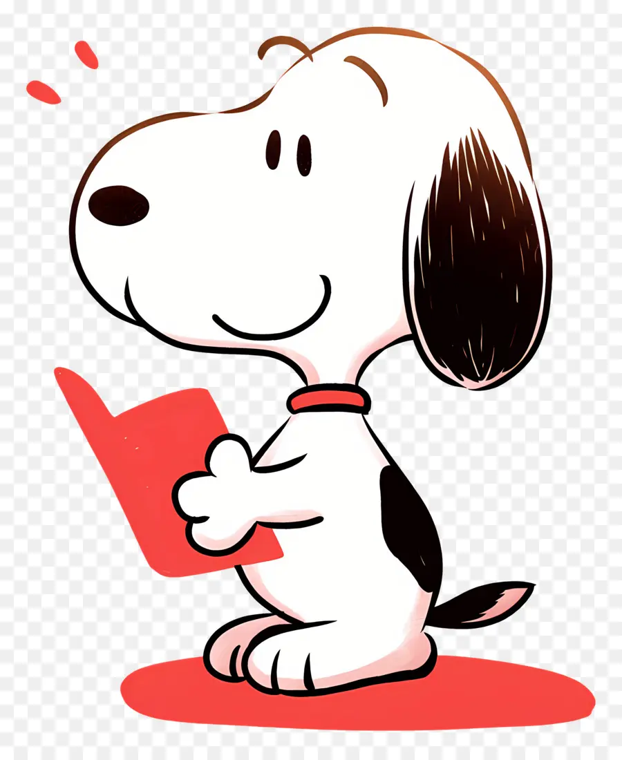 Libro De Lectura De Snoopy，Perro Con Libro PNG