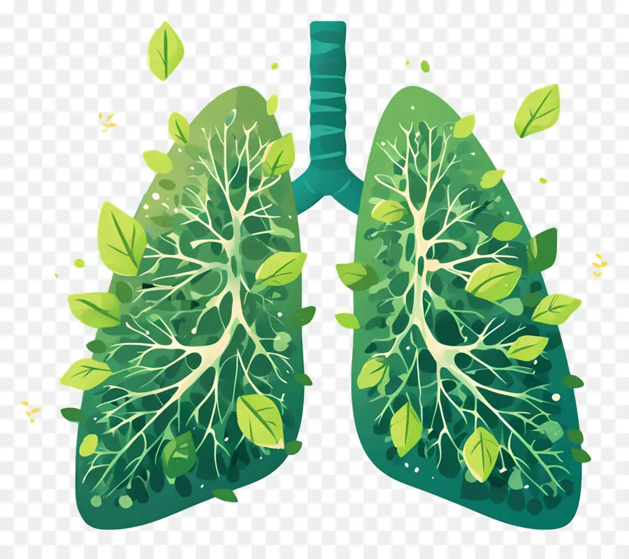 Día Nacional De Prevención De La Contaminación，Pulmones Frondosos PNG