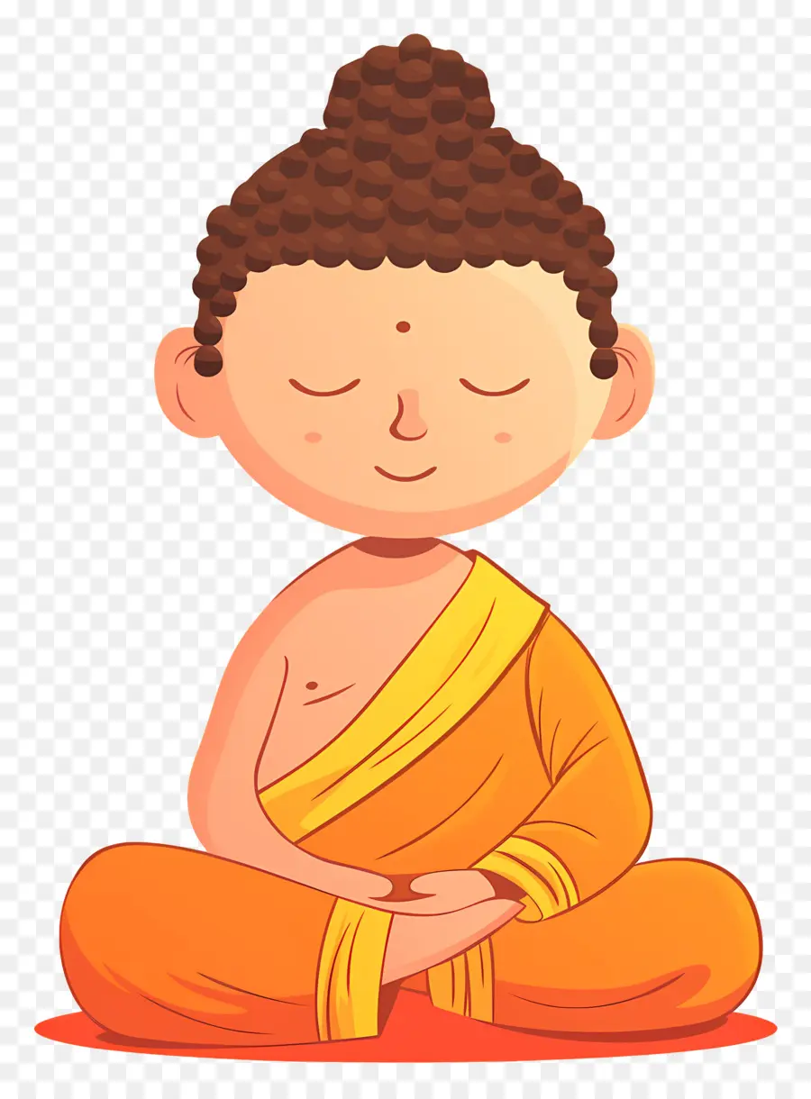 Buda，Monje Meditando PNG