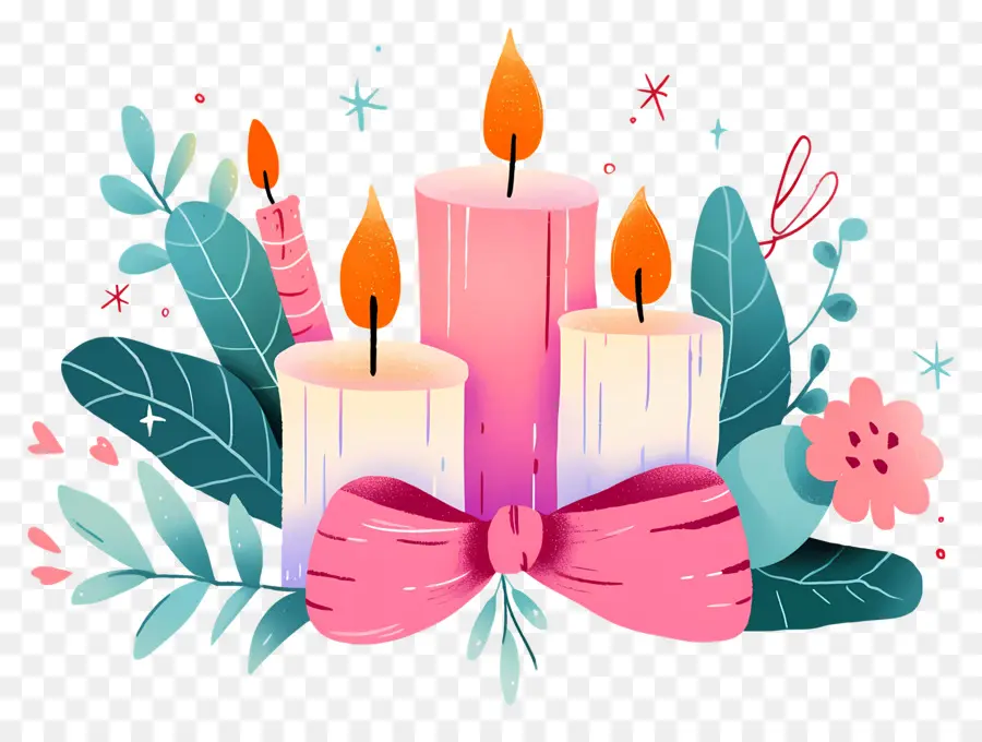 Velas De Navidad，Velas PNG