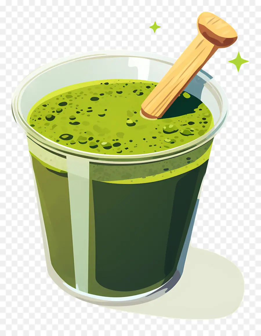 Té Matcha Con Leche，Batido Verde PNG