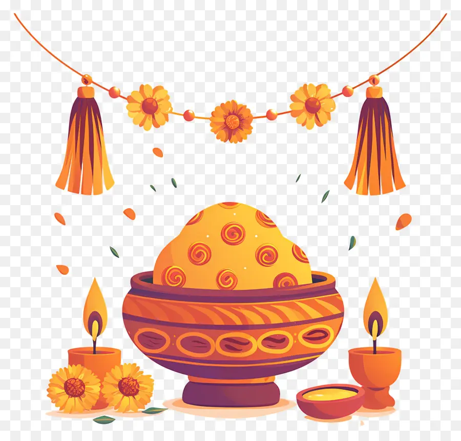 Raksha Bandhan，Cuenco Decorativo PNG