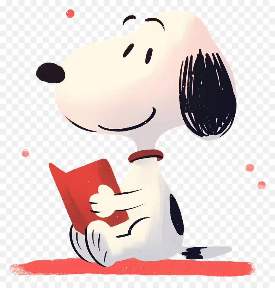 Libro De Lectura De Snoopy，Perro Con Libro PNG