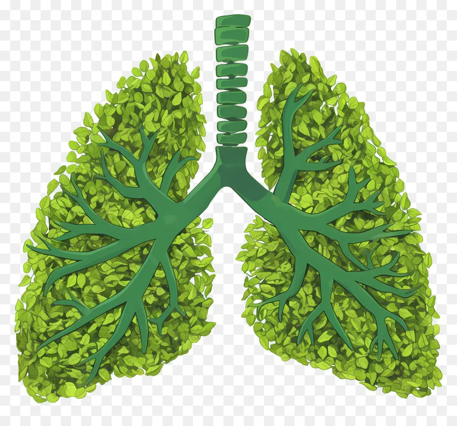 Día Nacional De Prevención De La Contaminación，Pulmones Verdes PNG