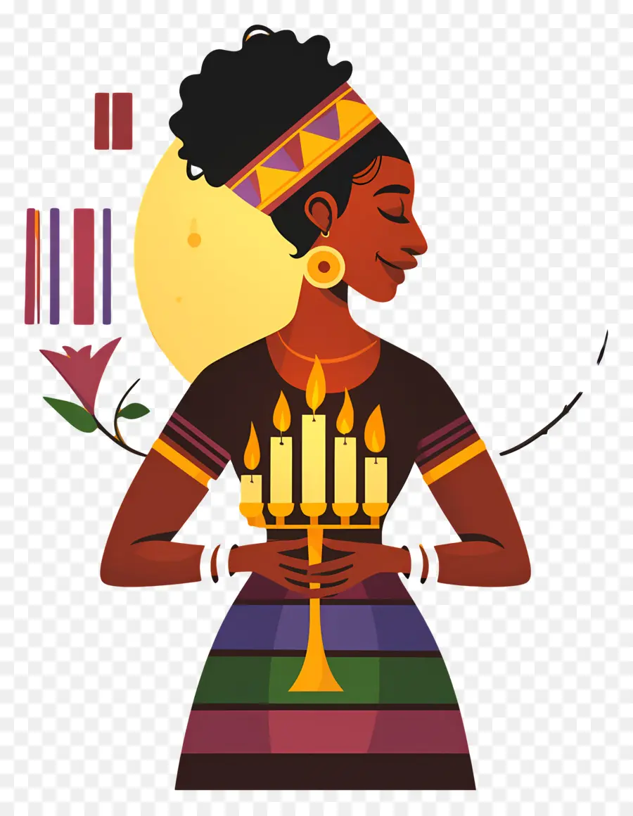 Feliz Kwanzaa，Velas Kwanzaa PNG