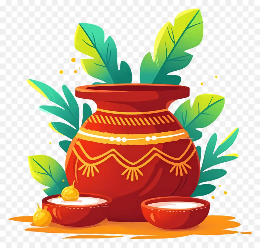 Olla Pongagal，Maceta Decorativa PNG