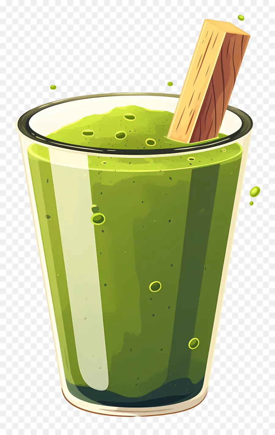 Té Matcha Con Leche，Batido Verde PNG