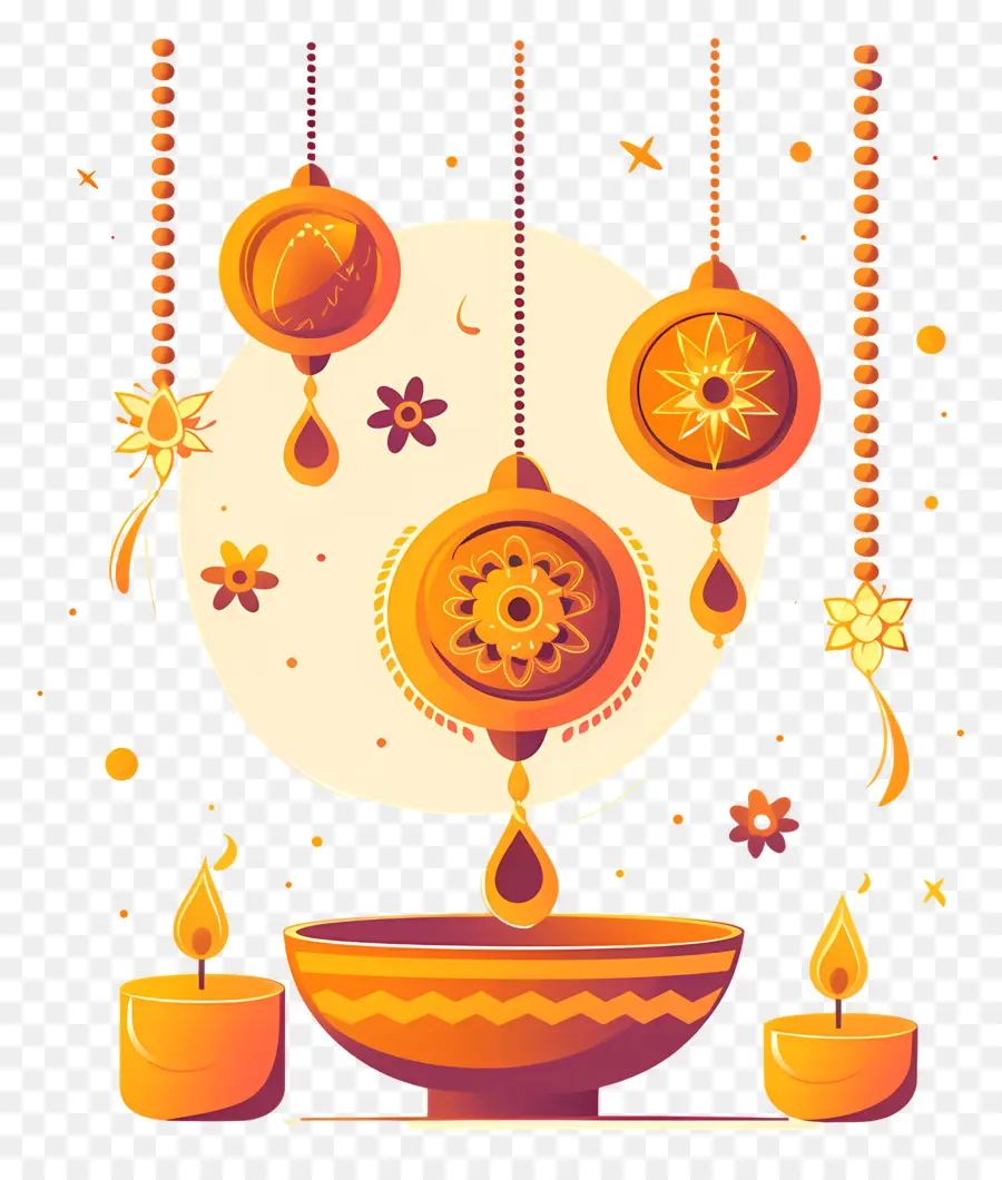 Raksha Bandhan，Decoraciones Colgantes PNG