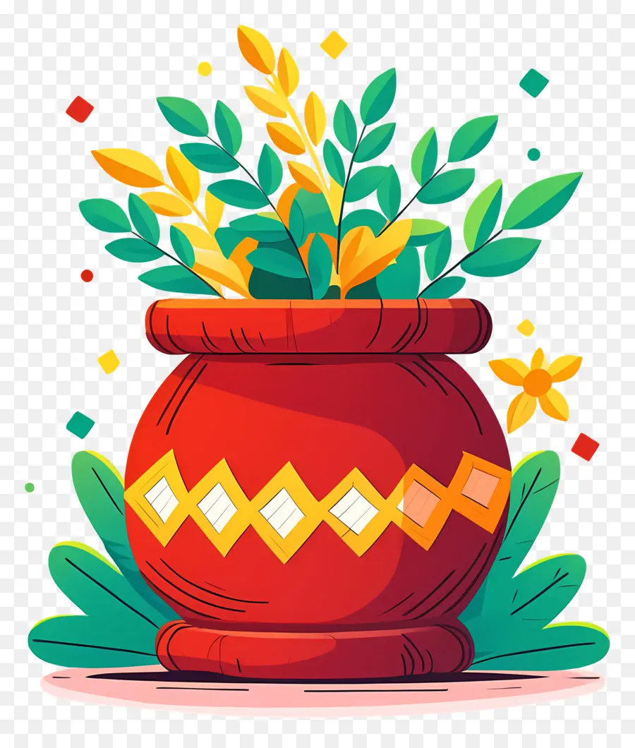 Olla Pongagal，Maceta Decorativa PNG